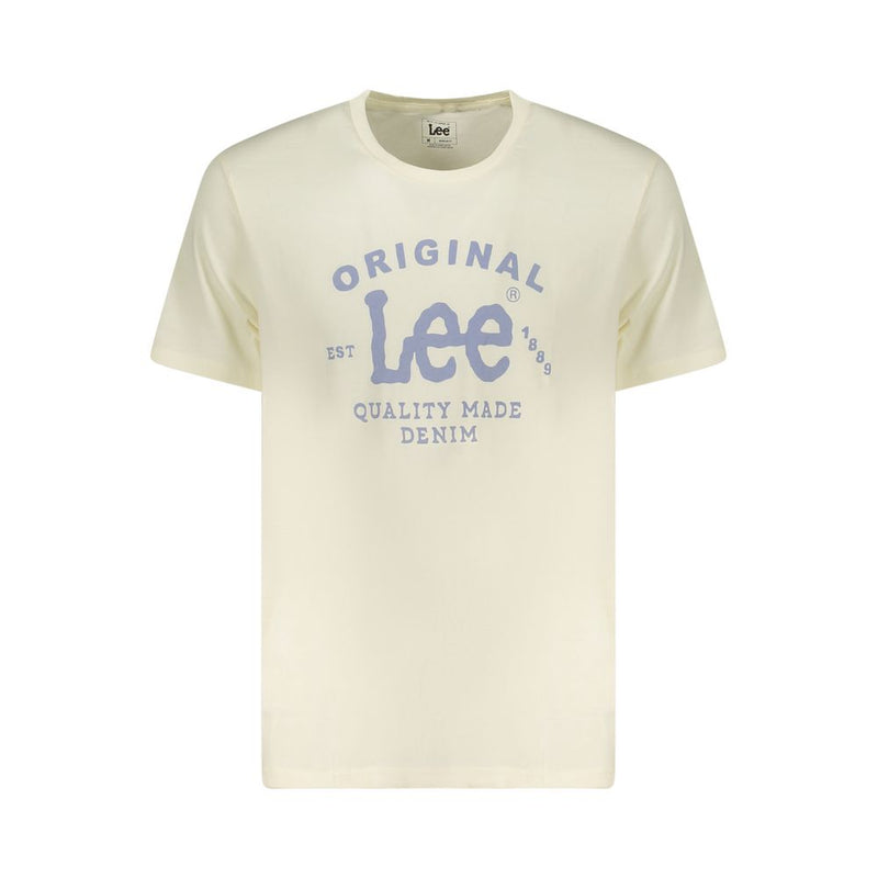 Lee Beige Cotton T-Shirt