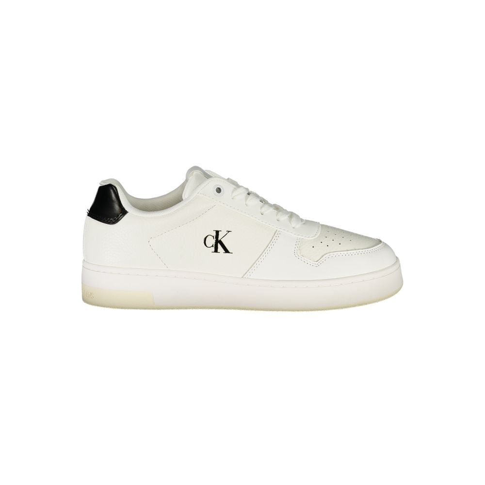 Calvin Klein Bianco Polyurethane Women Sneaker - ClickThatClicks 