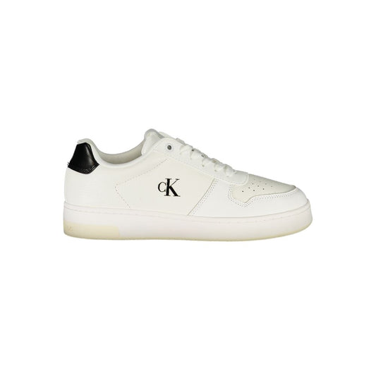 Calvin Klein Bianco Polyurethane Women Sneaker - ClickThatClicks 