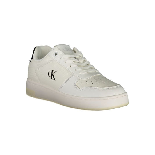 Calvin Klein Bianco Polyurethane Women Sneaker - ClickThatClicks 