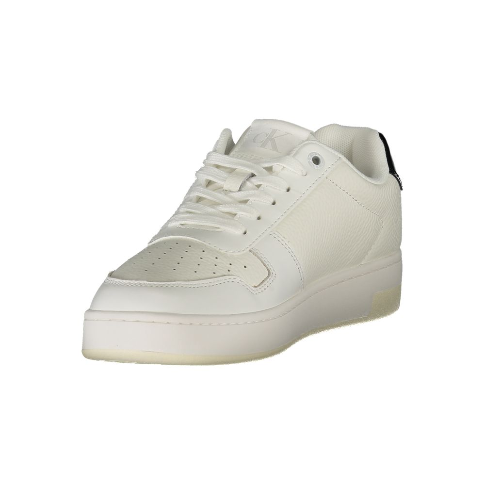 Calvin Klein Bianco Polyurethane Women Sneaker - ClickThatClicks 