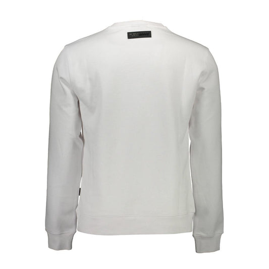 Plein Sport Bianco Cotton Mens Sweatshirt - ClickThatClicks 