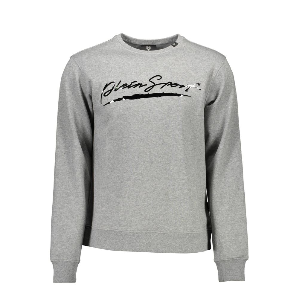 Plein Sport Grigio Cotton Men Sweatshirt - ClickThatClicks 