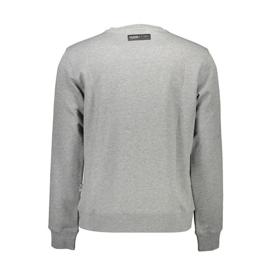 Plein Sport Grigio Cotton Men Sweatshirt - ClickThatClicks 
