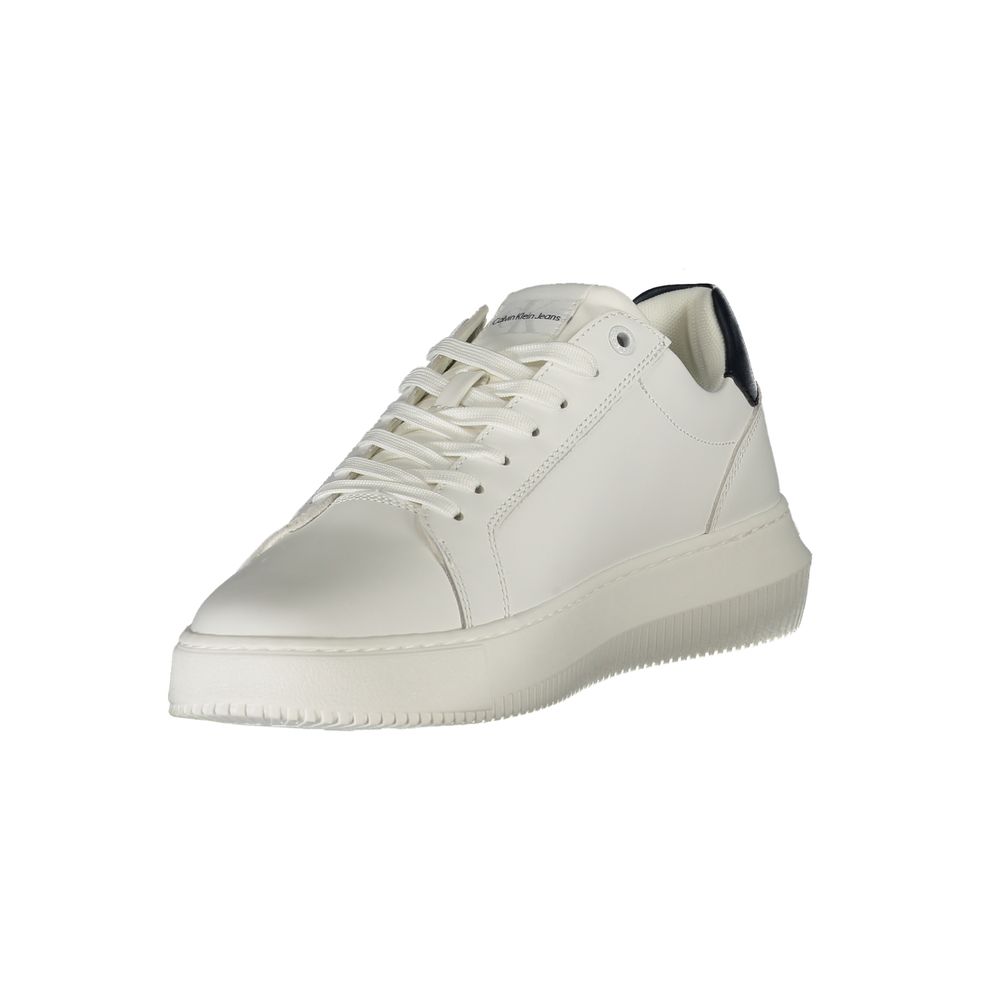 Calvin Klein Bianco Leather Men Sneaker - ClickThatClicks 