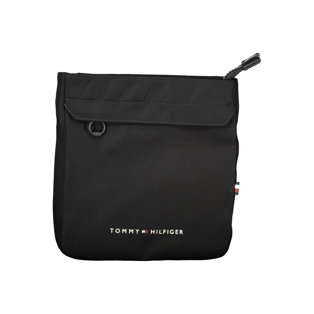 Tommy Hilfiger Black Polyester Men's Shoulder Bag - ClickThatClicks 