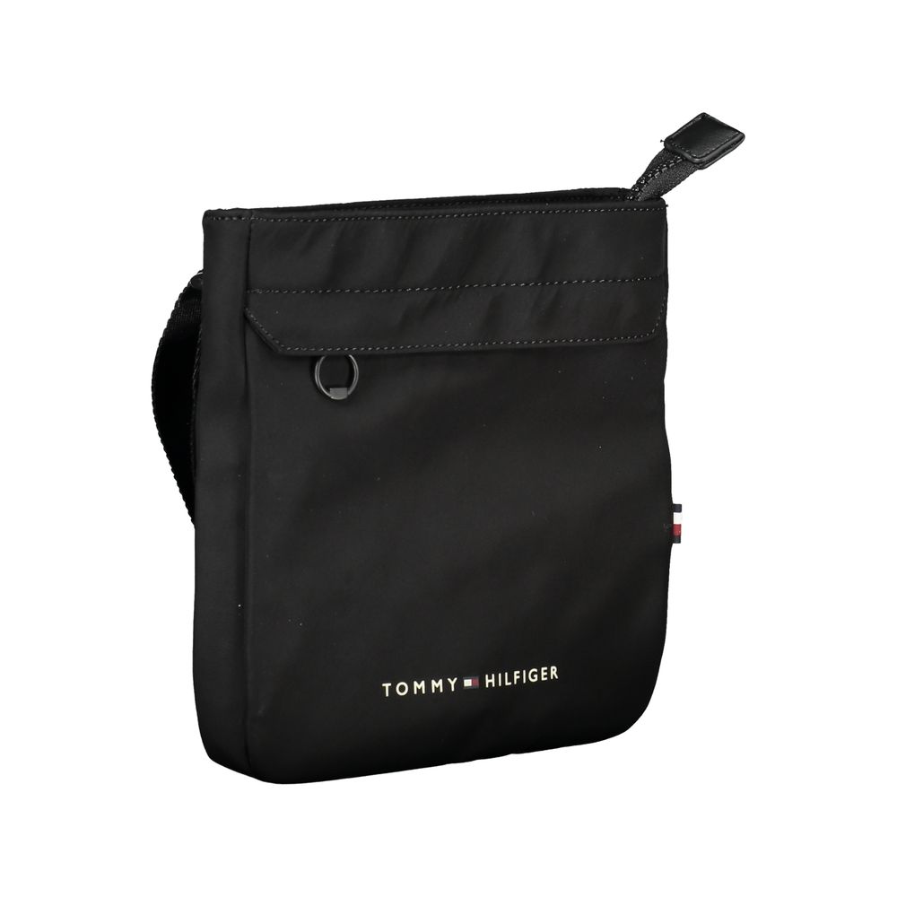 Tommy Hilfiger Black Polyester Men's Shoulder Bag - ClickThatClicks 