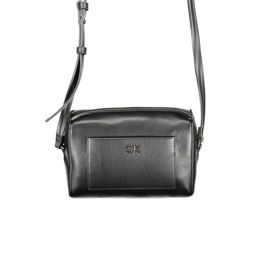 Calvin Klein Black Polyester Women Shoulder Bag - ClickThatClicks 
