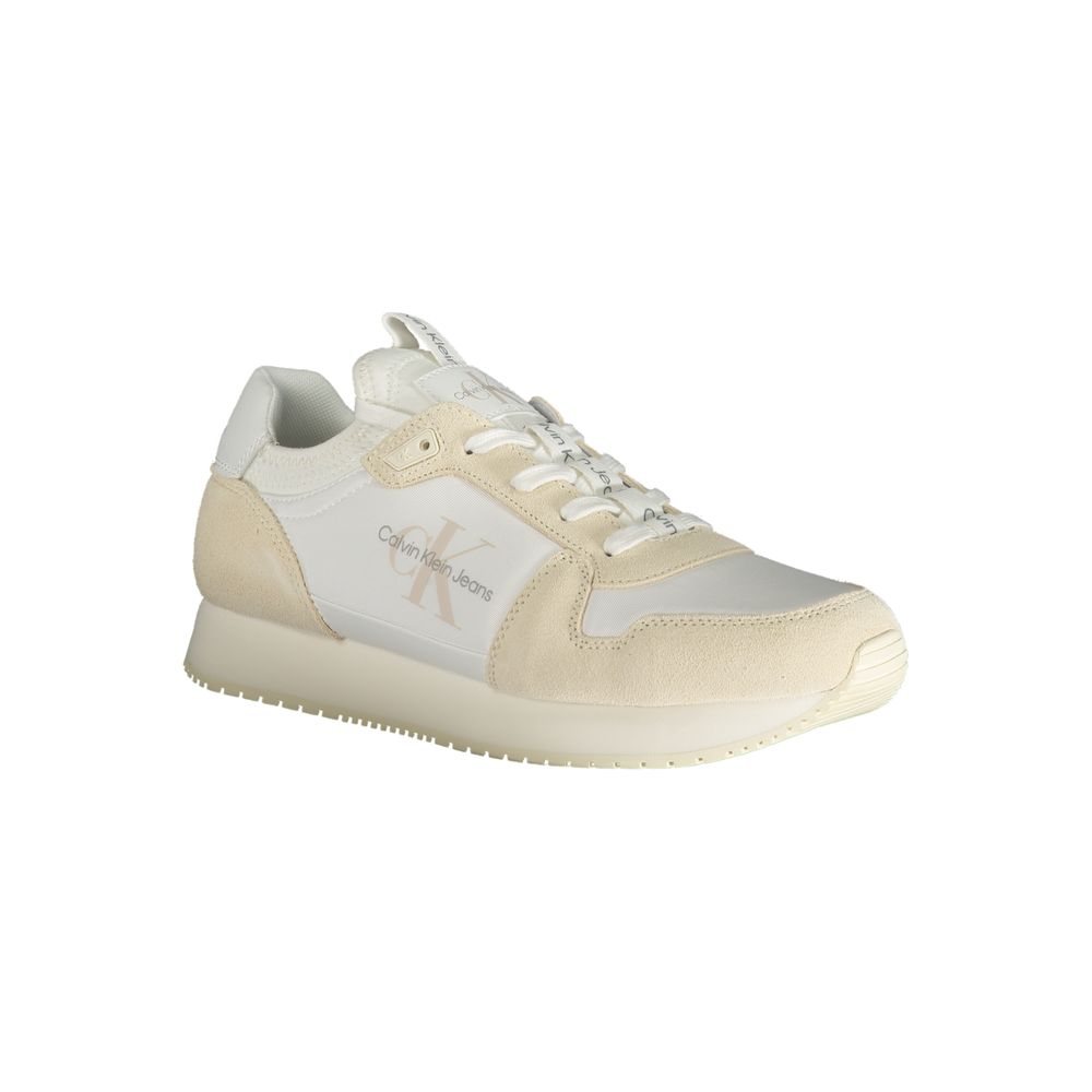 Calvin Klein White Polyester Men Sneaker - ClickThatClicks 