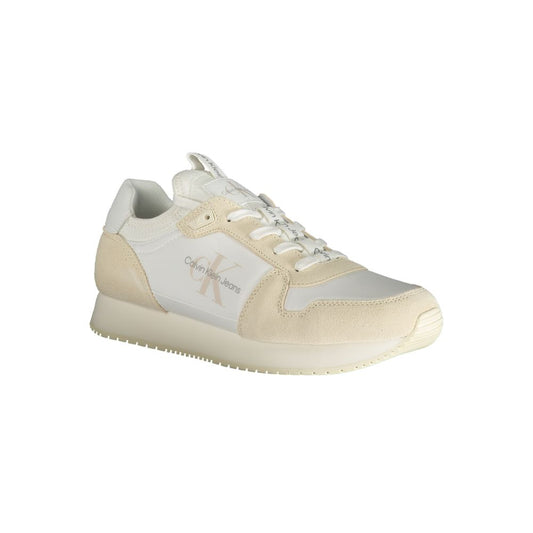 Calvin Klein White Polyester Men Sneaker - ClickThatClicks 