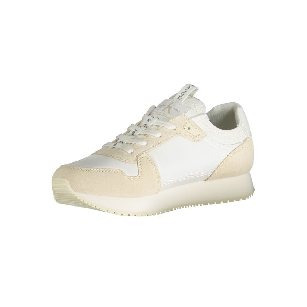 Calvin Klein White Polyester Men Sneaker - ClickThatClicks 