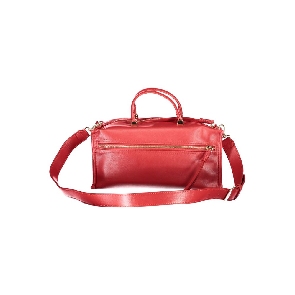 Mario Valentino Red Polyurethane Women Handbag - ClickThatClicks 