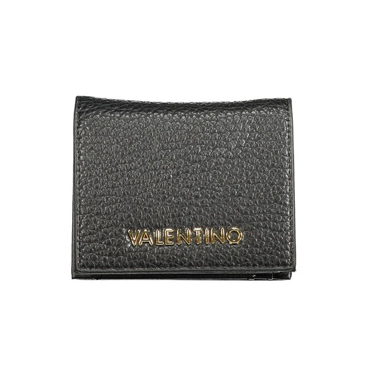 Mario Valentino Black Polyurethane Women Wallet - ClickThatClicks 