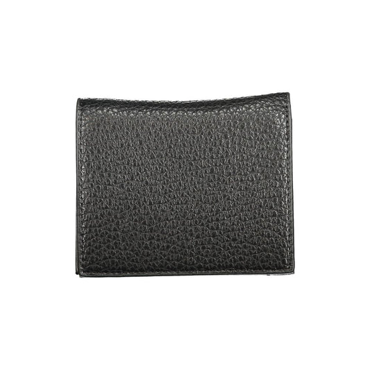 Mario Valentino Black Polyurethane Women Wallet - ClickThatClicks 