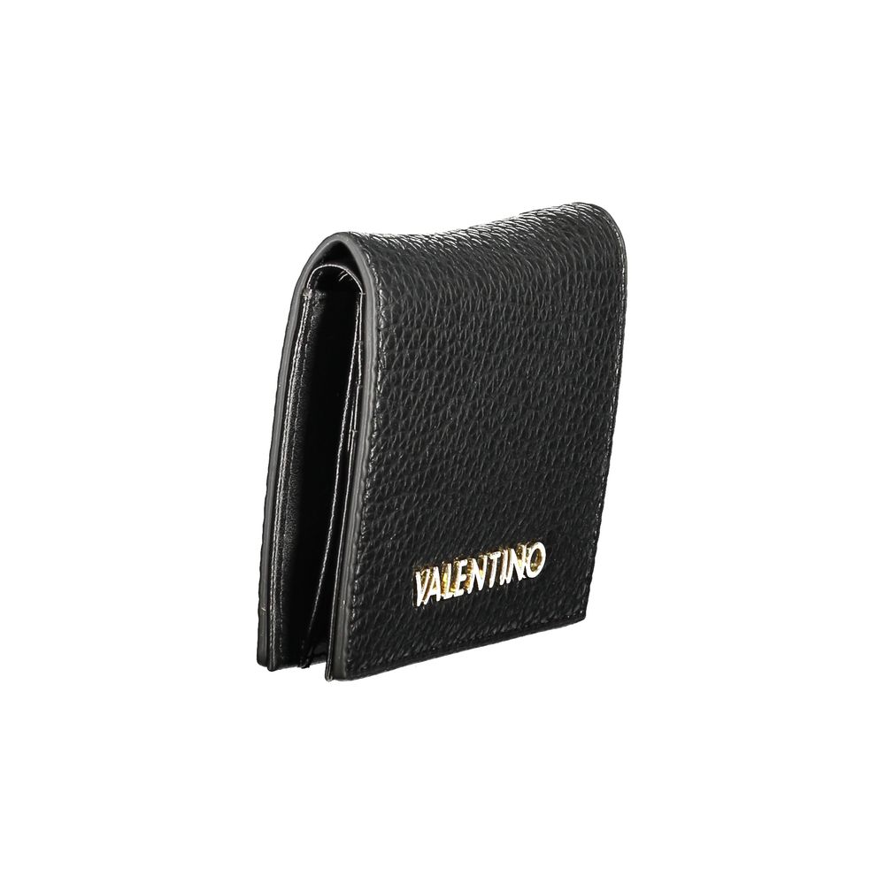 Mario Valentino Black Polyurethane Women Wallet - ClickThatClicks 