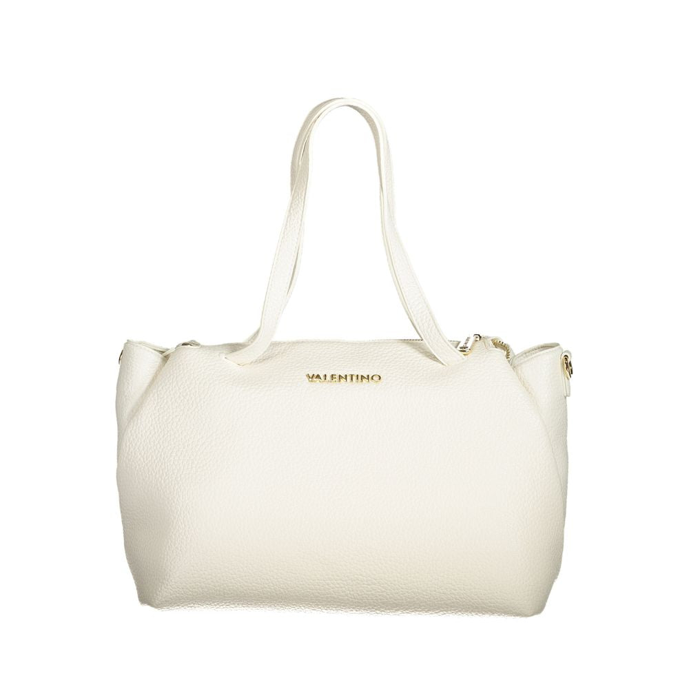 Mario Valentino Bianco Polyurethane Woman Handbag - ClickThatClicks 