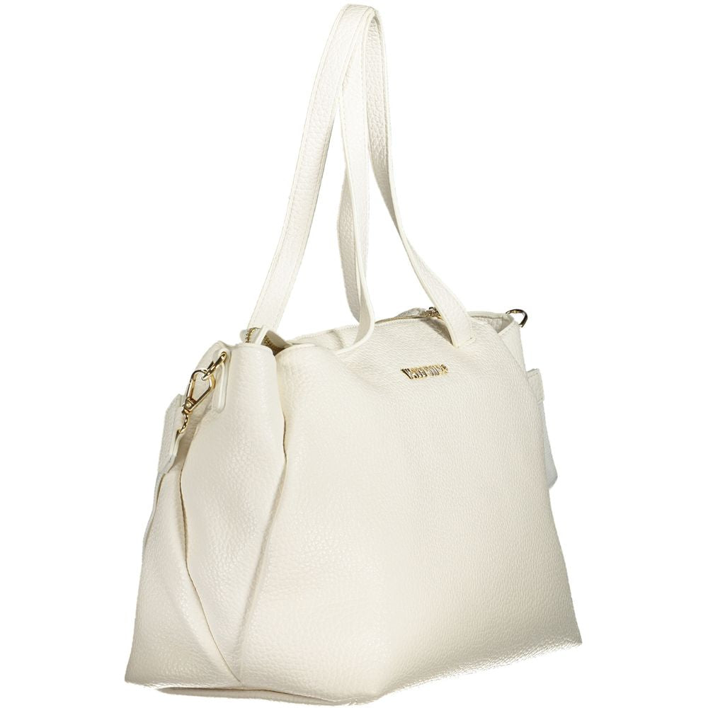 Mario Valentino Bianco Polyurethane Woman Handbag - ClickThatClicks 