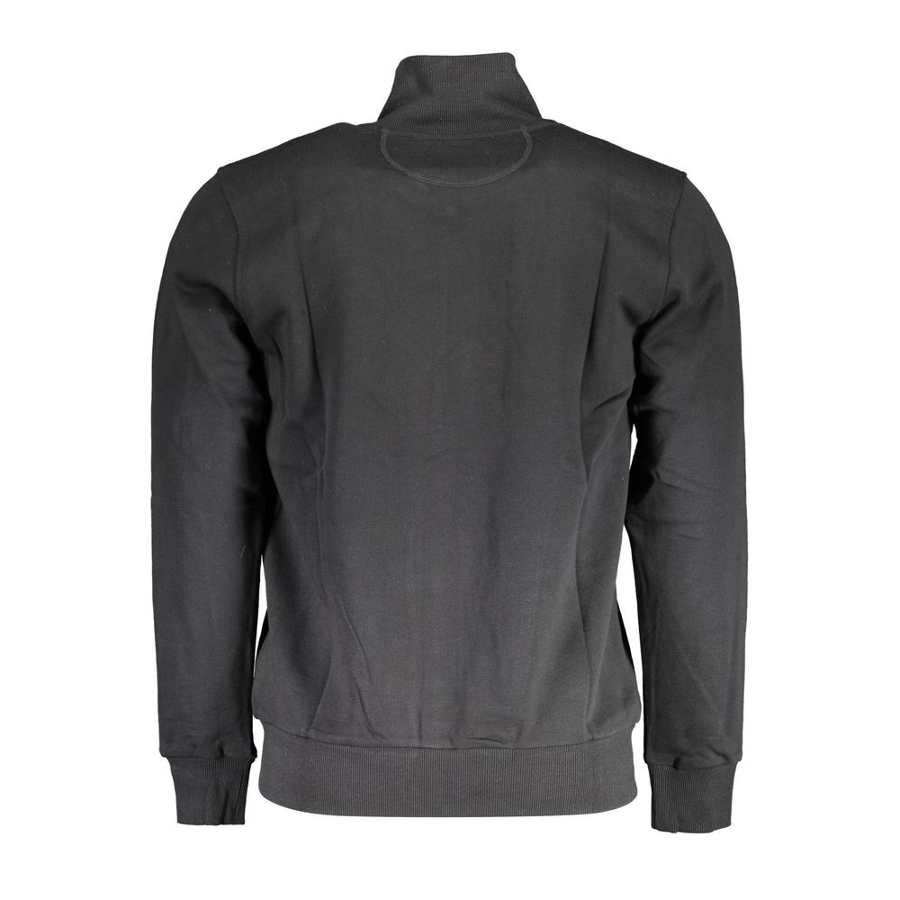 La Martina Black Cotton Men's Sweatshirt - ClickThatClicks 