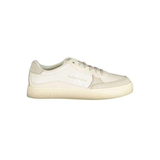 Calvin Klein Bianco Polyurethane Men Sneaker - ClickThatClicks 