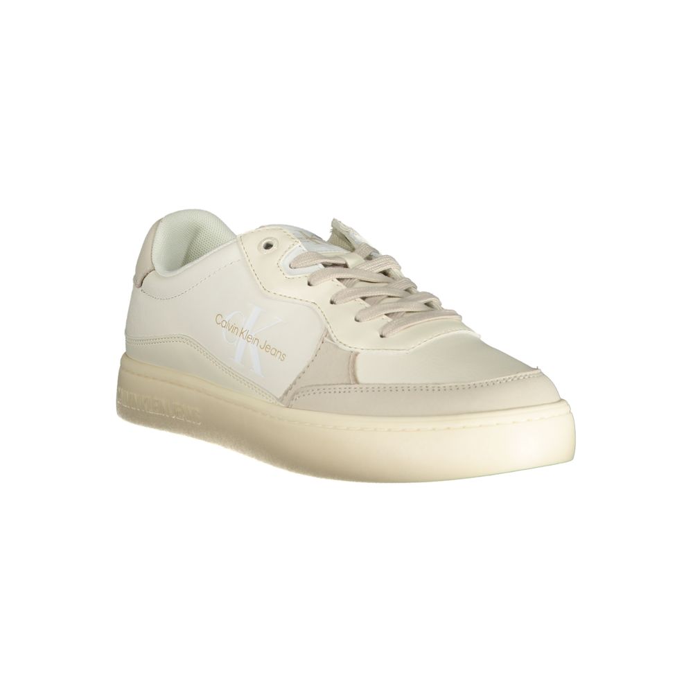 Calvin Klein Bianco Polyurethane Men Sneaker - ClickThatClicks 