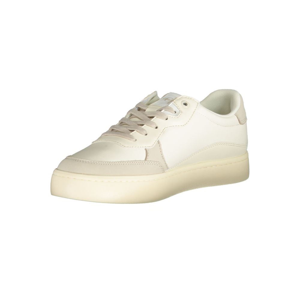 Calvin Klein Bianco Polyurethane Men Sneaker - ClickThatClicks 
