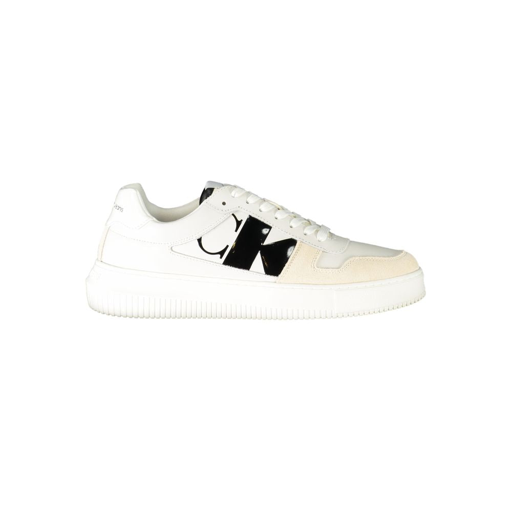 Calvin Klein Bianco Leather Men Sneaker - ClickThatClicks 