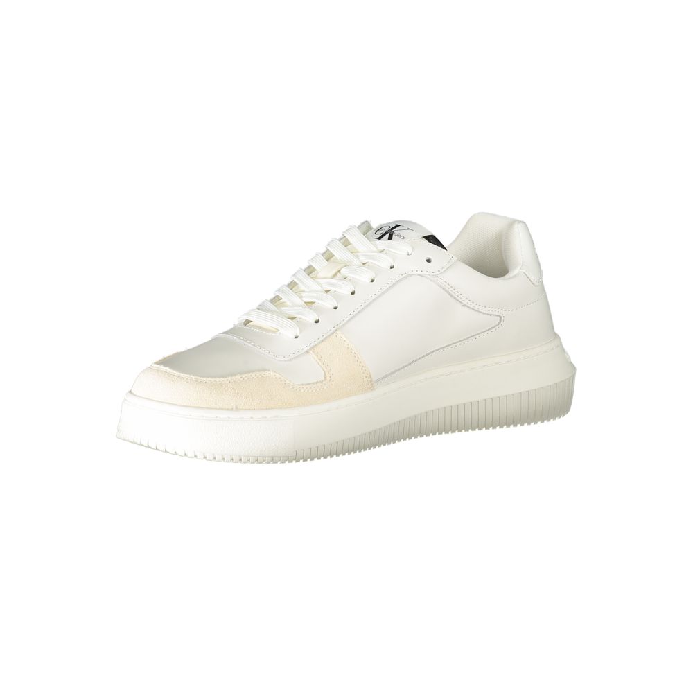 Calvin Klein Bianco Leather Men Sneaker - ClickThatClicks 