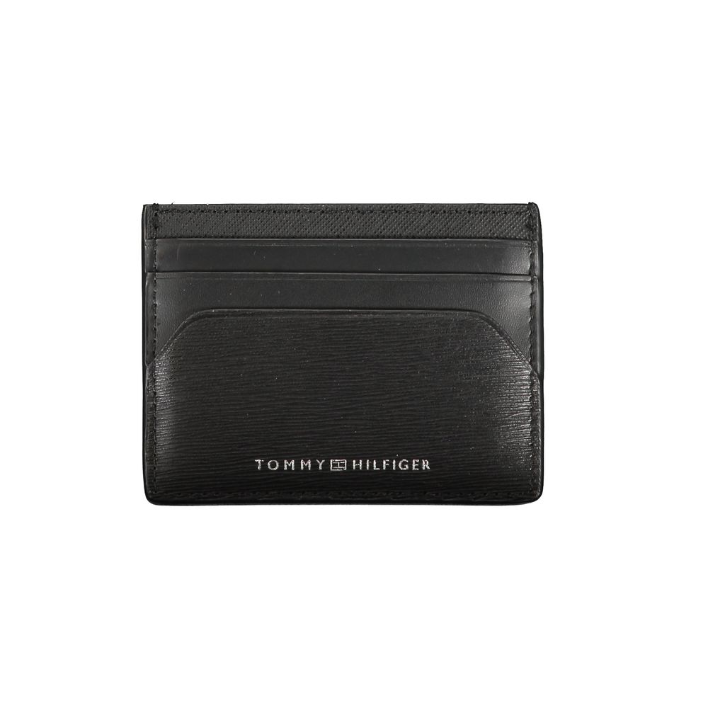 Tommy Hilfiger Black Leather Men Wallet - ClickThatClicks 
