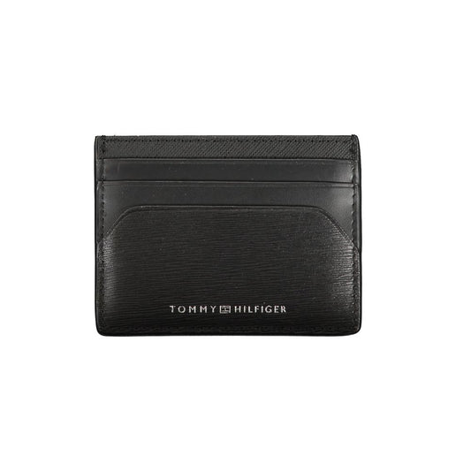 Tommy Hilfiger Black Leather Men Wallet - ClickThatClicks 