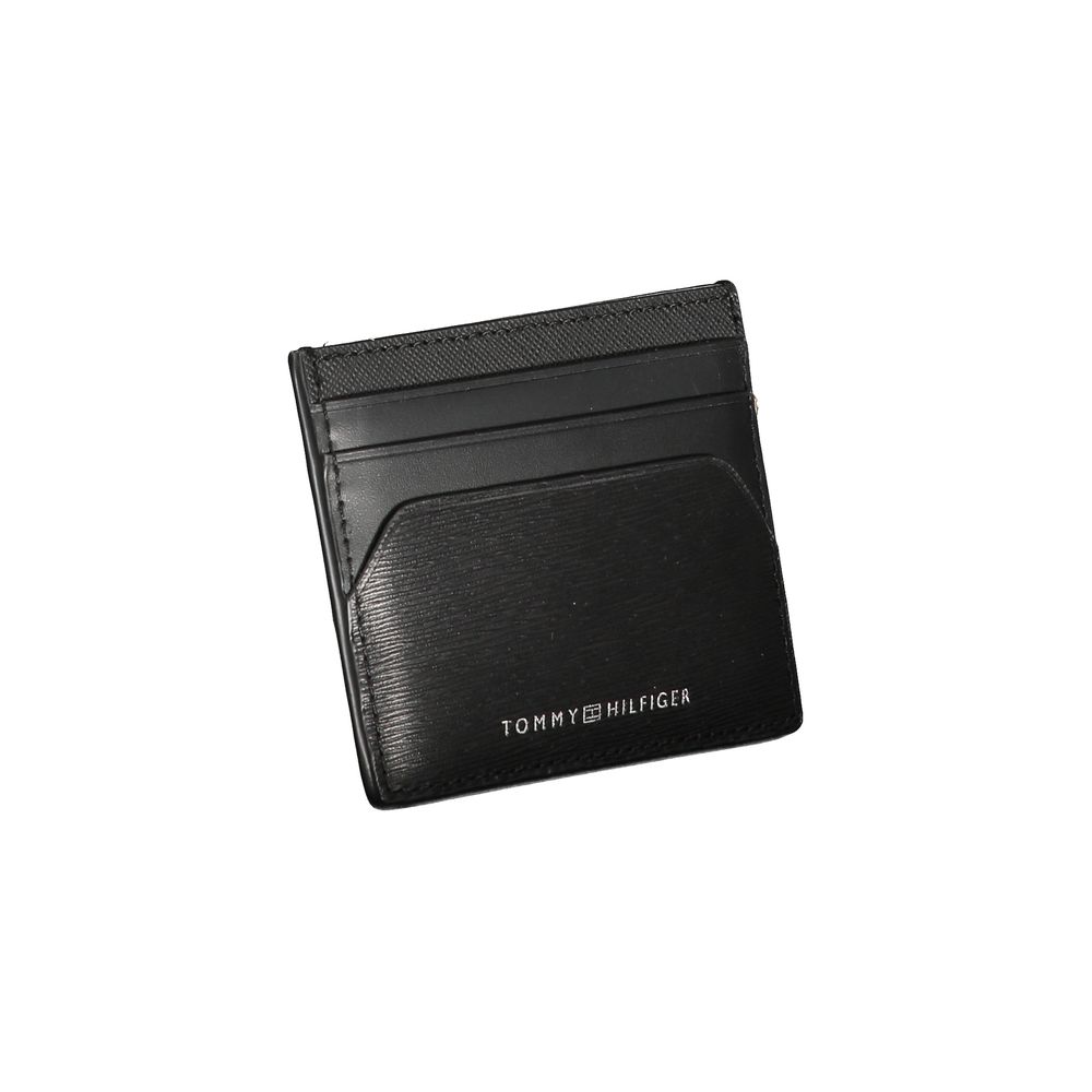 Tommy Hilfiger Black Leather Men Wallet - ClickThatClicks 