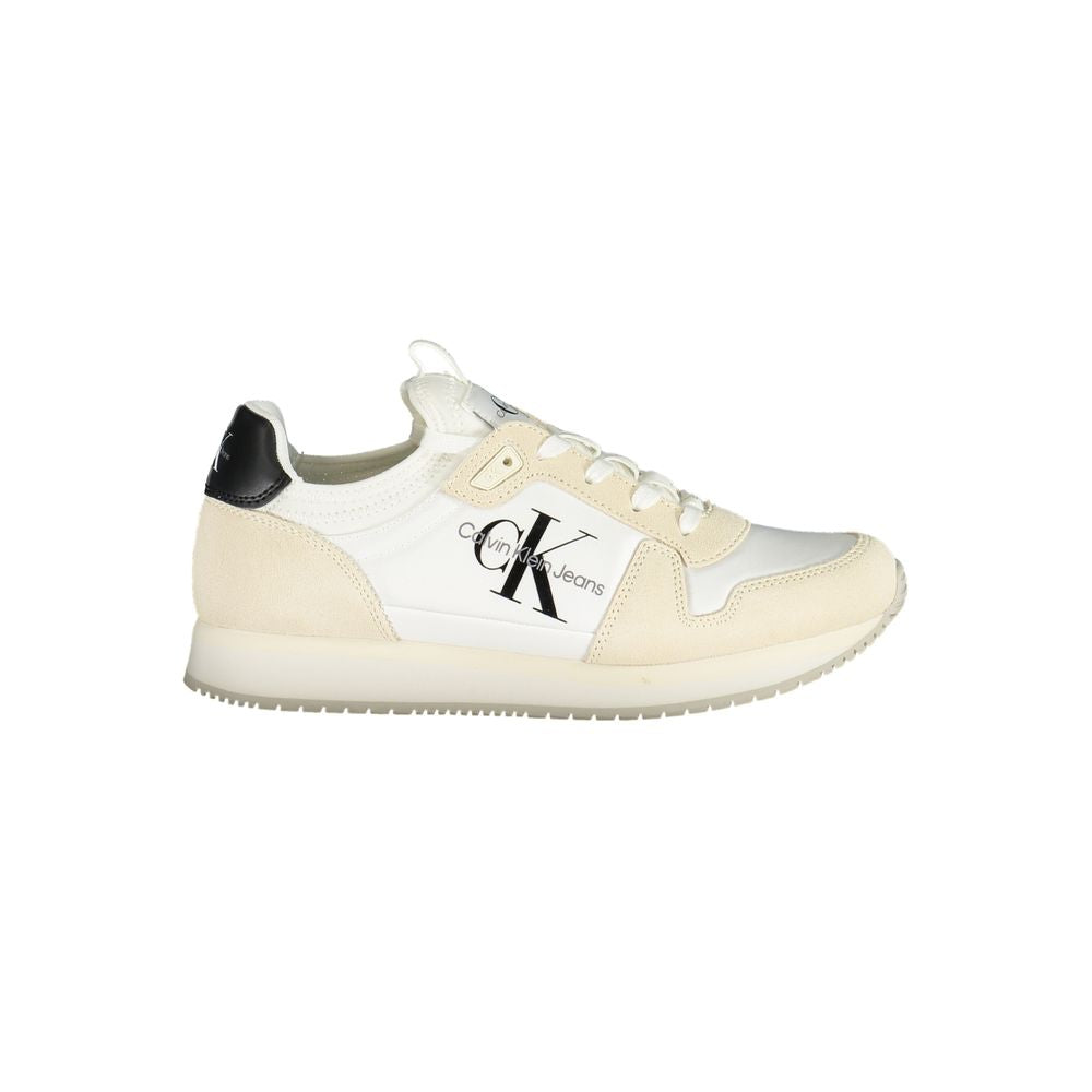 Calvin Klein Bianco Polyurethane Women Sneaker - ClickThatClicks 