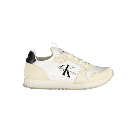 Calvin Klein Bianco Polyurethane Women Sneaker - ClickThatClicks 