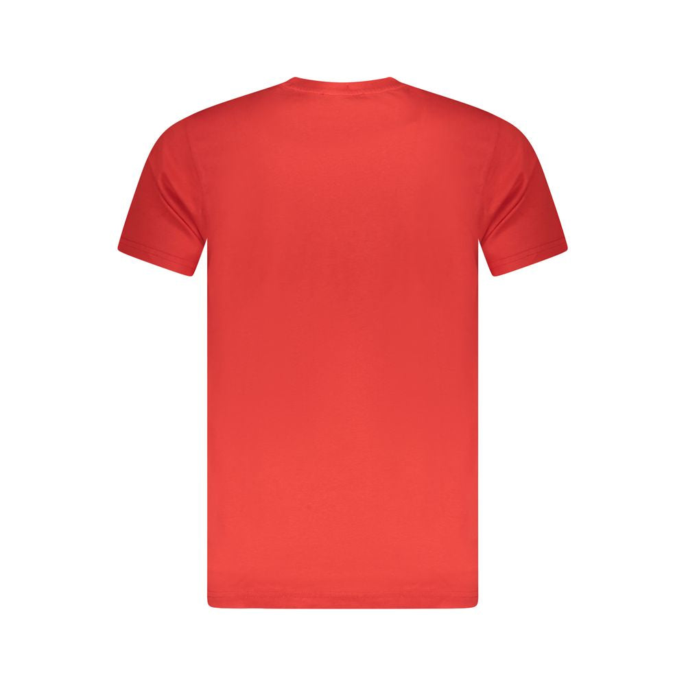 Cavalli Class Red Cotton Men T-Shirt - ClickThatClicks 