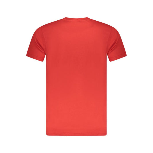 Cavalli Class Red Cotton Men T-Shirt - ClickThatClicks 