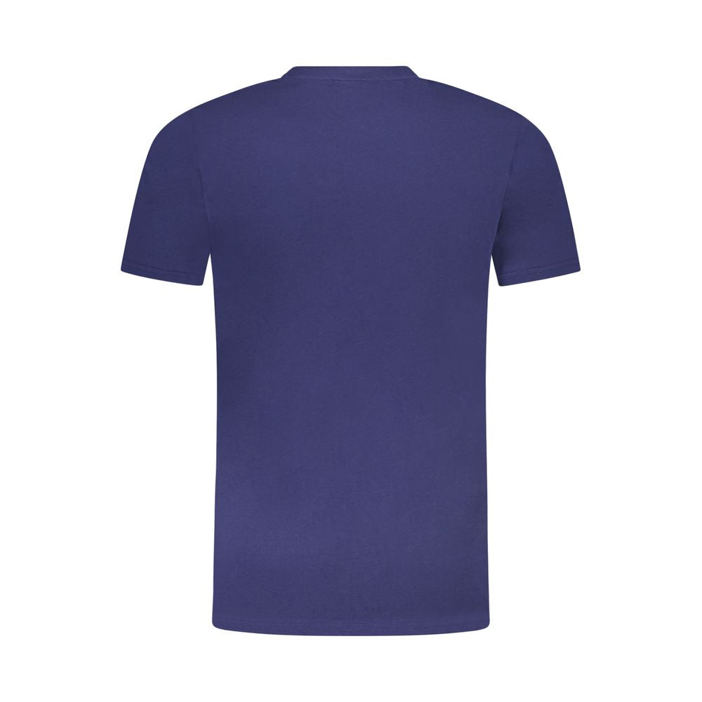 Cavalli Class Blu Cotton Men T-Shirt - ClickThatClicks 
