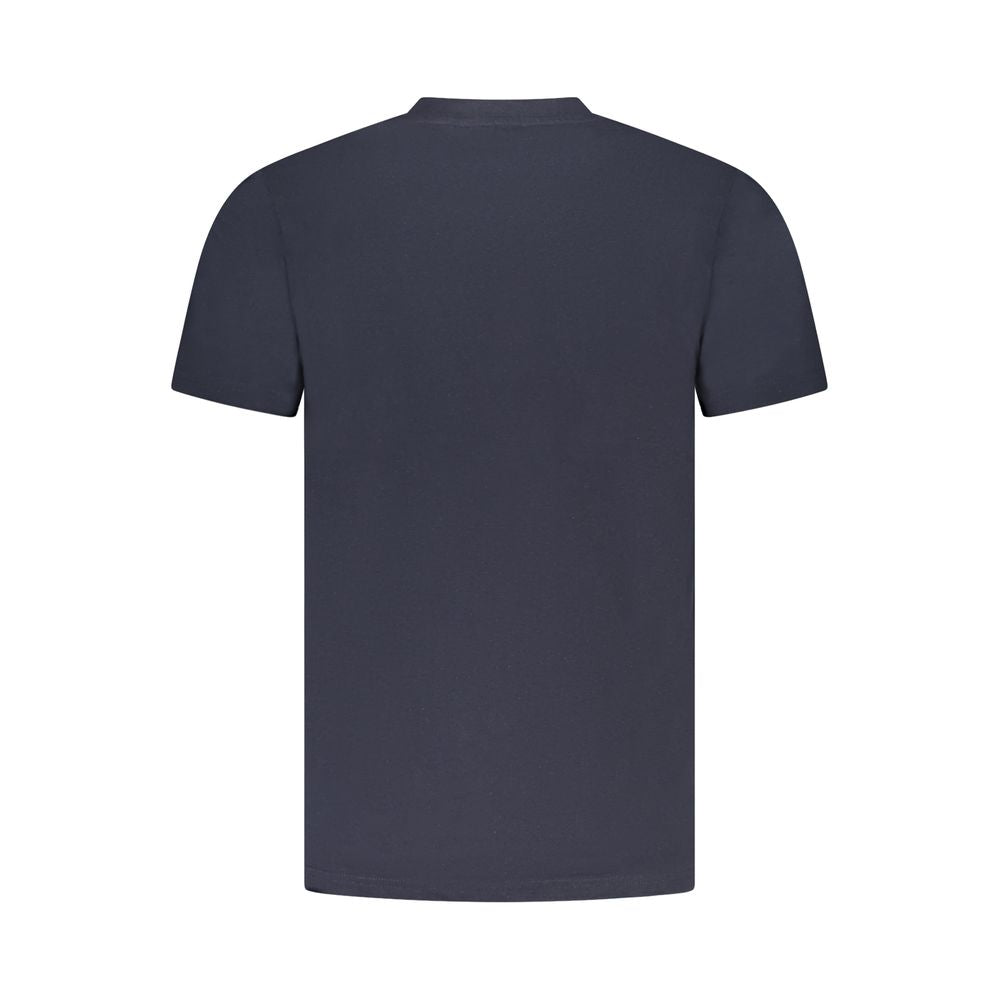 Cavalli Class Blu Cotton Men T-Shirt - ClickThatClicks 