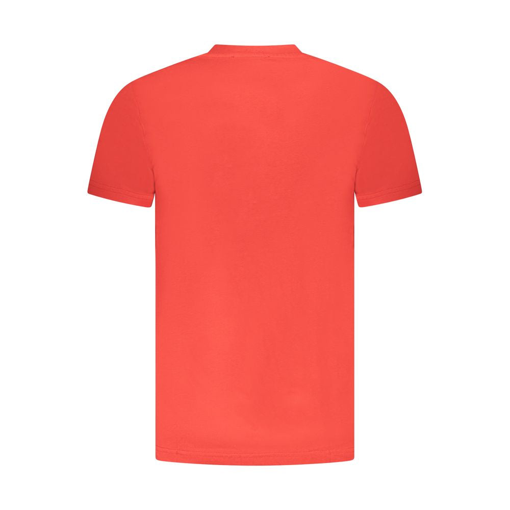 Cavalli Class Red Cotton Men T-Shirt - ClickThatClicks 