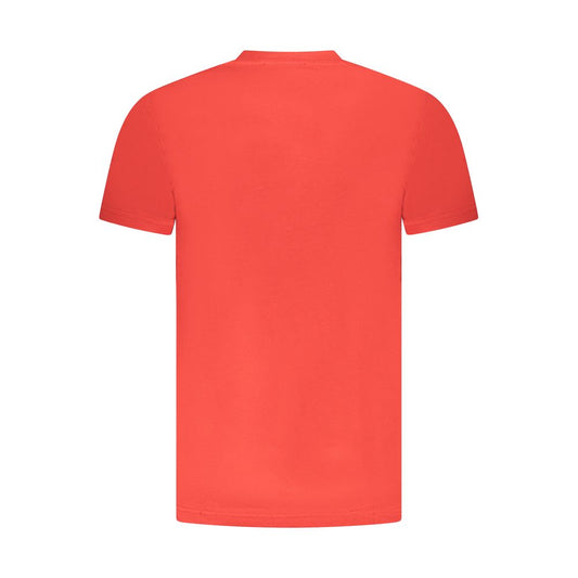 Cavalli Class Red Cotton Men T-Shirt - ClickThatClicks 