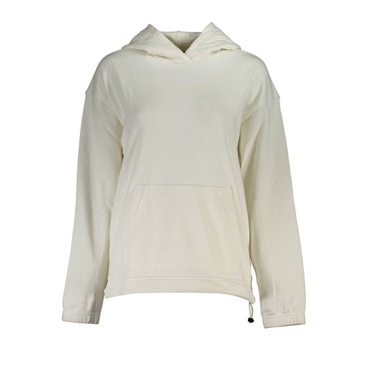Calvin Klein White Cotton Women's Sweatshirt - ClickThatClicks 