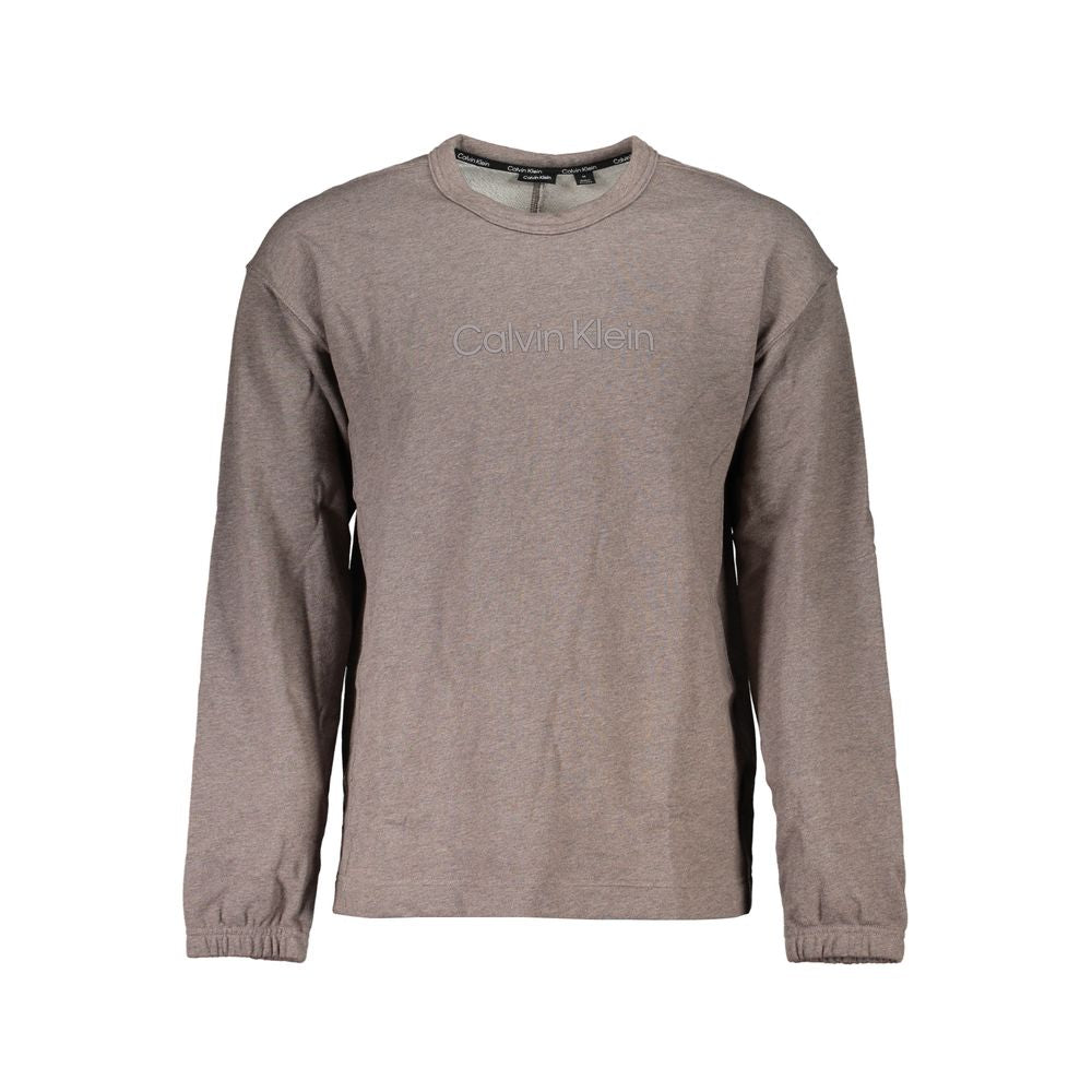 Calvin Klein Marrone Cotton Men Sweatshirt - ClickThatClicks 
