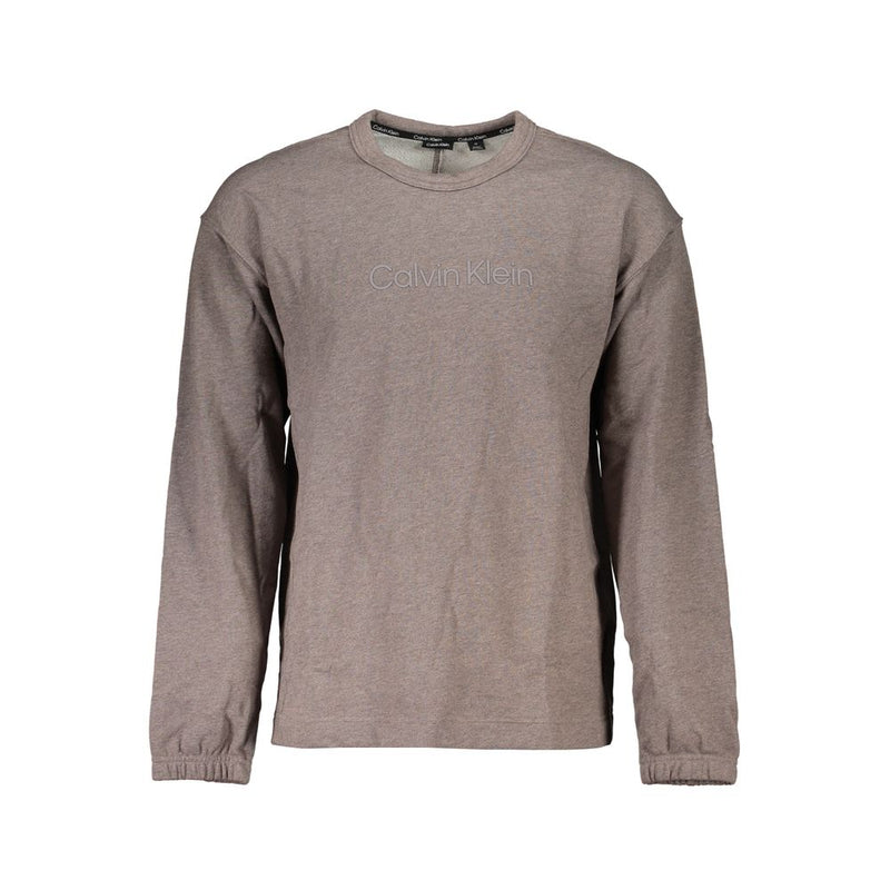 Calvin Klein Brown Cotton Men Sweater