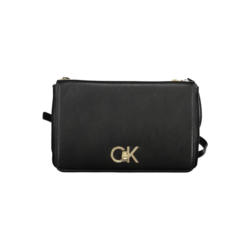 Calvin Klein Black Polyester Women's Shoulder Bag - ClickThatClicks 