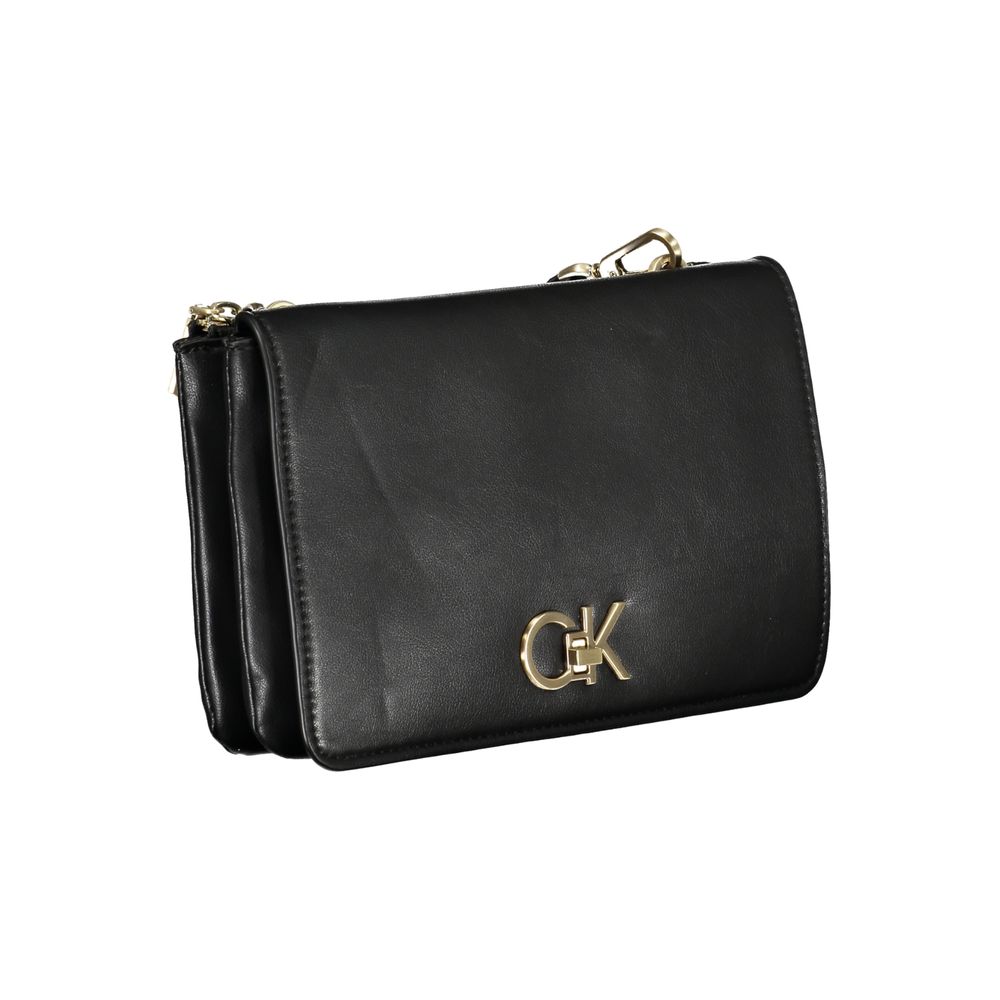 Calvin Klein Black Polyester Women's Shoulder Bag - ClickThatClicks 