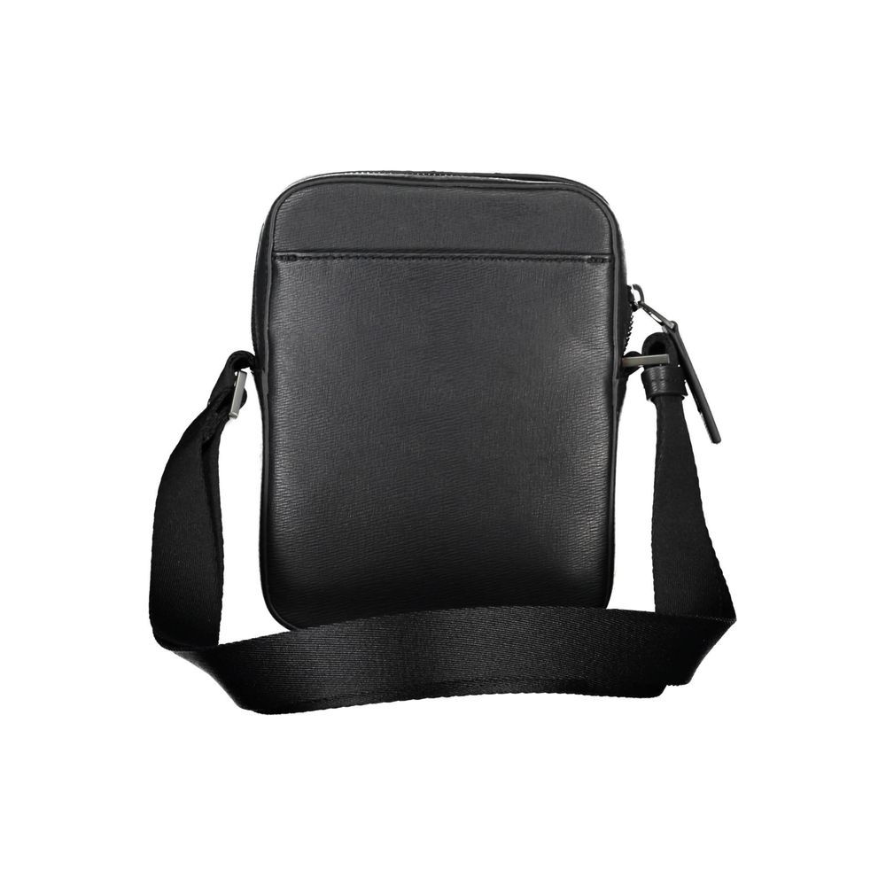 Calvin Klein Black Polyurethane Men Shoulder Bag - ClickThatClicks 