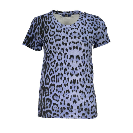 Cavalli Class Azzurro Cotton Women T-Shirt - ClickThatClicks 
