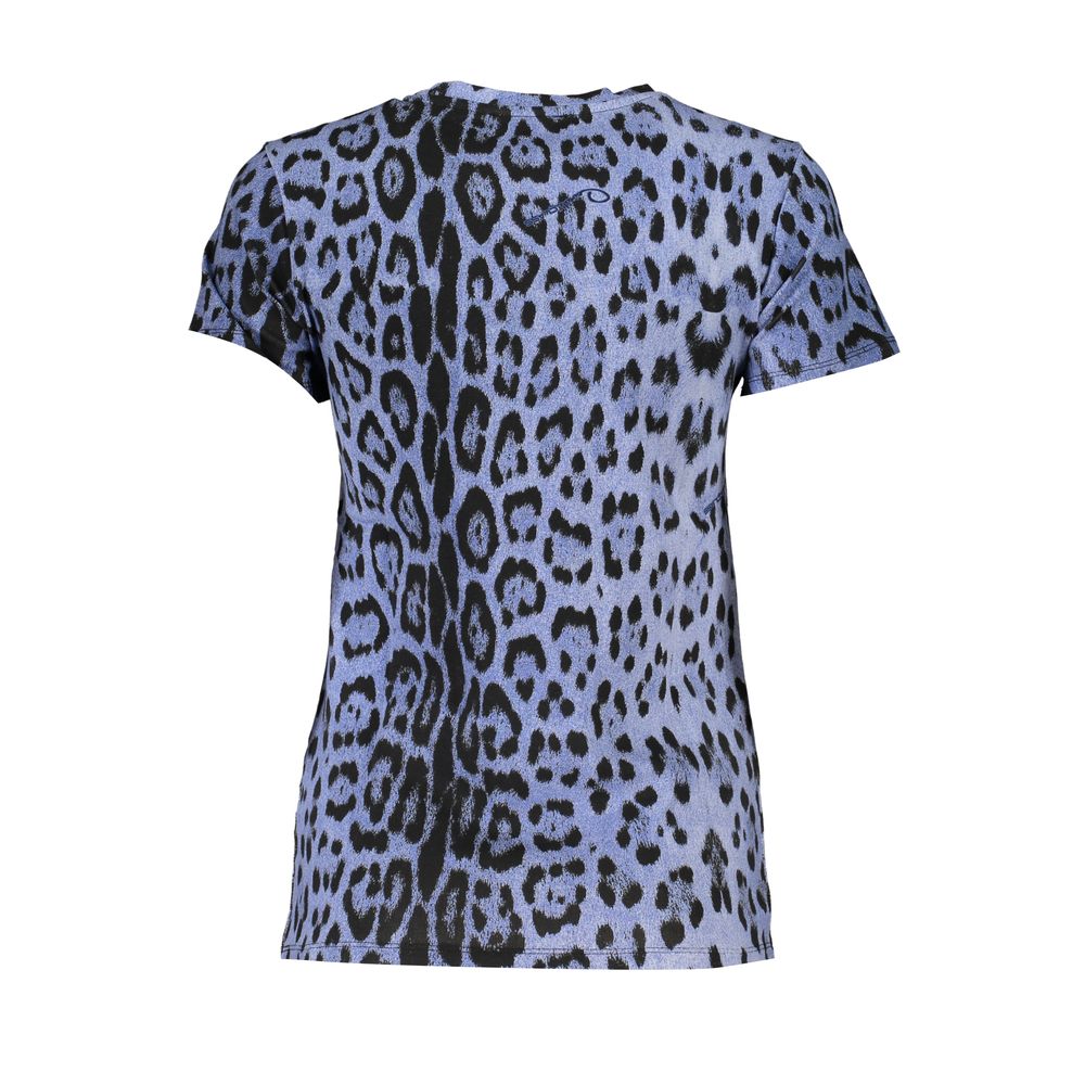 Cavalli Class Azzurro Cotton Women T-Shirt - ClickThatClicks 