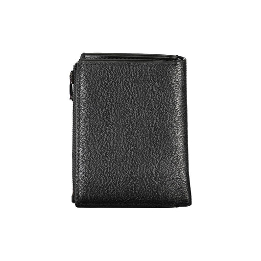 Calvin Klein Sleek Black Leather Wallet with Coin Purse - ClickThatClicks 