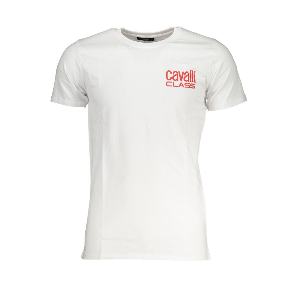 Cavalli Class White Cotton Men's T-Shirt - ClickThatClicks 