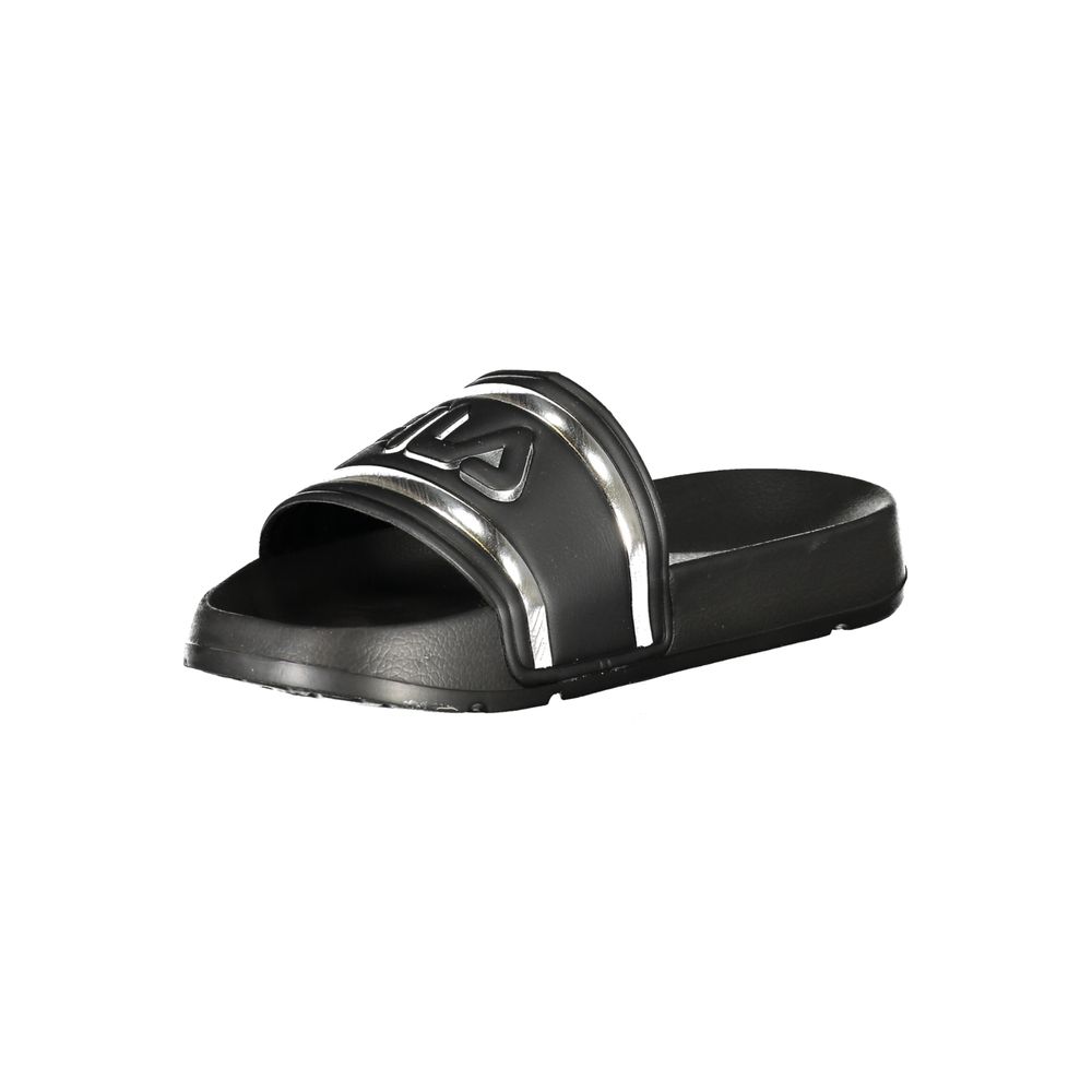 Fila Black Polyurethane Women's Slipper - ClickThatClicks 