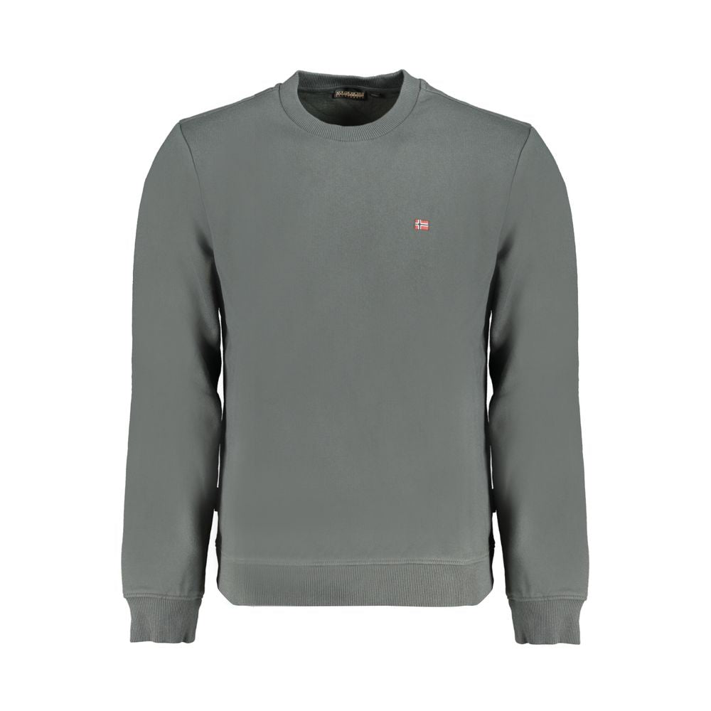 Napapijri Verde Cotton Male Sweatshirt - ClickThatClicks 